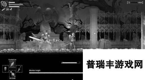 2D黑白画面的动作游戏《黑暗太阳》Steam页面上线