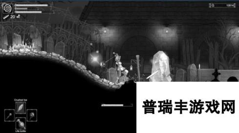 2D黑白画面的动作游戏《黑暗太阳》Steam页面上线