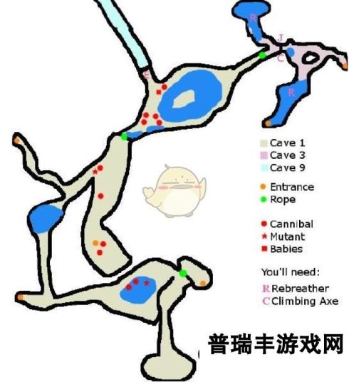 《森林》峭壁洞穴（登山镐）洞穴内部地图及盘点